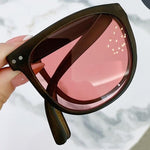 Women's Retro  Portable Folding Sunglasses