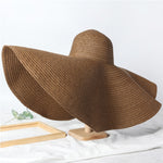 Women's Oversized Wide Brim Foldable Sun Beach Hat