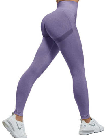 Leggings for Women High Waisted Yoga Pants Butt Lifting Anti Cellulite  Leggings Booty Tights Non See-Through Pants (Purple-04#, L)