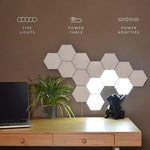 Decor: LED Wall Sensor Magnetic Quantum Lamps for Home Decoration