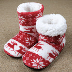 Women's Warm Plush Christmas Home Slippers