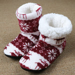 Women's Warm Plush Christmas Home Slippers