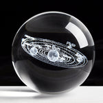 Solar System Miniature 3D Planets Crystal Ball