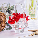 Decor :  Crystal Rose Flower Basket