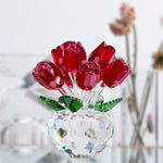 Decor :  Crystal Red Rose Bouquet