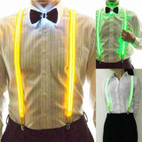 Unisex LED Illuminated Suspenders