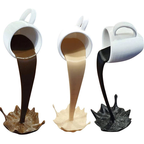 Floating Coffee Cup 2 Pieces Spilling Large Coffee Cups Floating Coffee Cup  Mug Sculpture Floating C…See more Floating Coffee Cup 2 Pieces Spilling