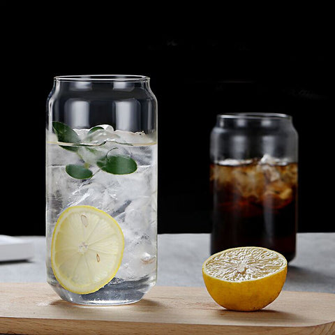 Cola Can Shaped Glass Cup Borosilicate Drinking Glasses Cups