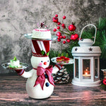 Snowman Santa Christmas Treats Holder